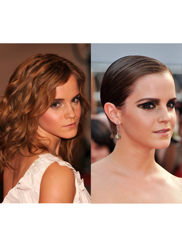 Celebrity long to short hair transformations