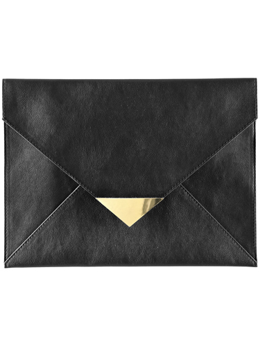 Black Envelope Clutch