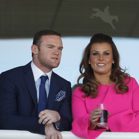Coleen and Wayne Rooney at The Grand National Meet