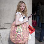 Chloe: I'm a Vivienne Westwood addict - this bag's almost big enough for all the stuff I buy!