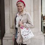 Ellie: I guess my style is a bit quirky – I actually made this bag myself!