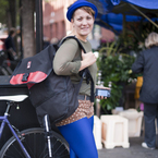 Eni: This is my practical cycling bag. It's even waterproof