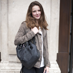 Natalie: This is my Lacoste backpack, it's chic and so practical