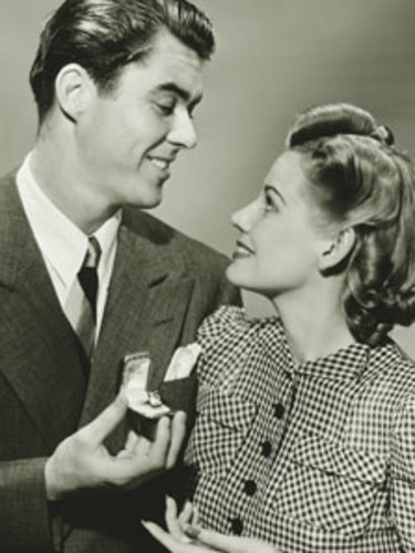 Engaged couple