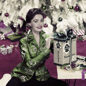 Woman wrapping presents