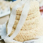 Make your own Rice Krispie wedding cake