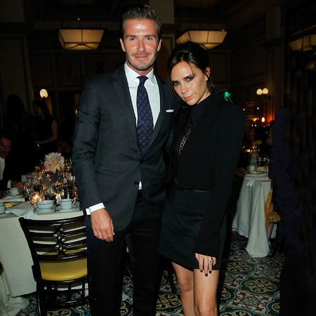 David Beckham and Victoria Beckham at CDFA Vogue Fashion Fund Dinner 2012