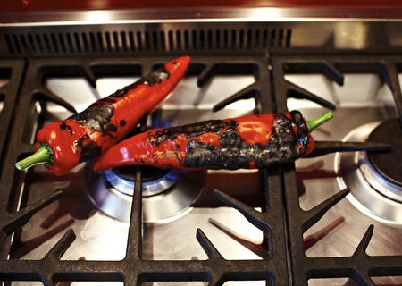 Spring Chicken and Romano Peppers recipe