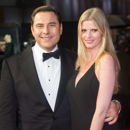 David Walliams and Lara Stone