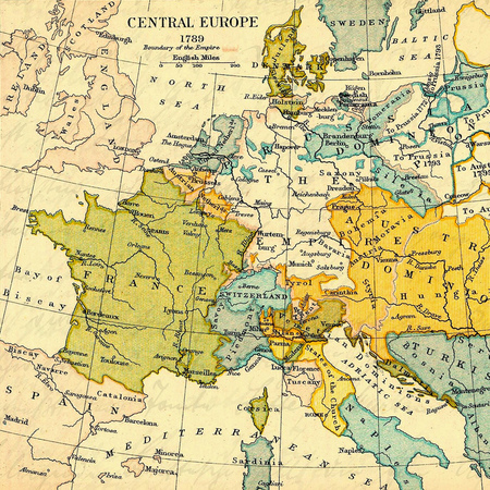 vintage world map