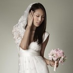 The one? Long-sleeved vintage lace gown