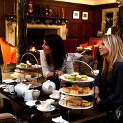 Christmas afternoon tea in the billiard room