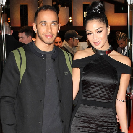 Nicole Scherzinger and Lewis Hamilton at Jack Reacher premiere in London