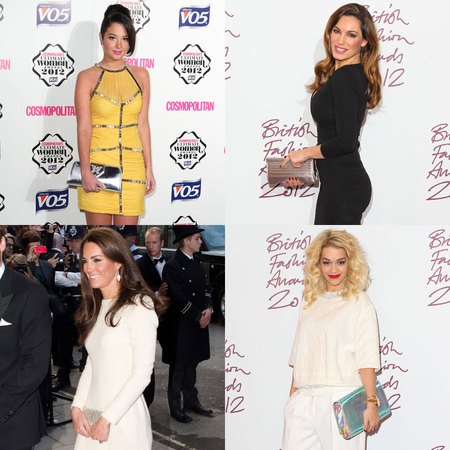 CELEBRITY TREND: Sparkly silver clutches for New Year's Eve