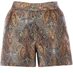 SHOP! Warehouse's Paisley print shorts for party style