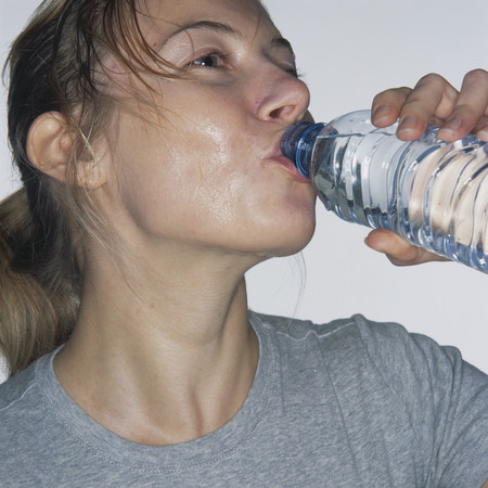 work out sweating woman