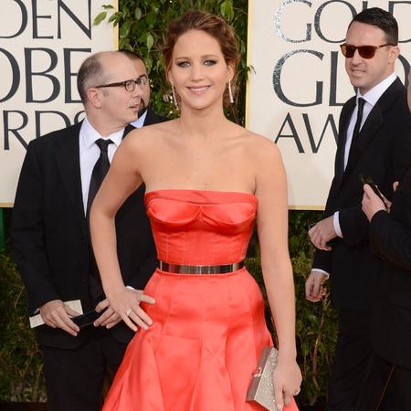 Jennifer Lawrence at Golden Globes 2013