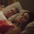 WATCH: George Clooney in bed with Cindy Crawford