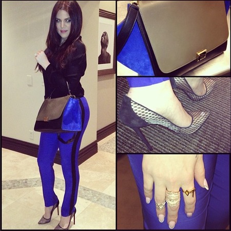 SPOTTED! Khloe Kardashian's Celine Trapeze handbag