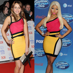 FASHION FIGHT: Samia Ghadie v Nicki Minaj in Herve Leger