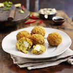 Indian Recipe: Paneer Arancinis with Raita