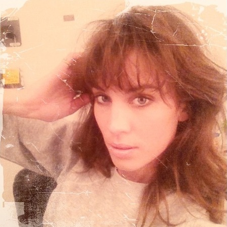 Alexa Chung shows off eighties inspired hair