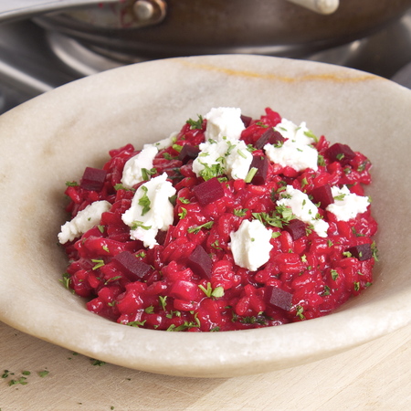 Beetroot risotto