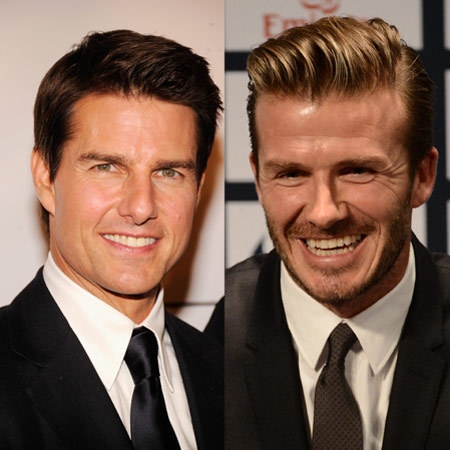 Tom Cruise and David Beckham