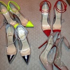Kim Kardashian shows off her Louboutin shoe collection