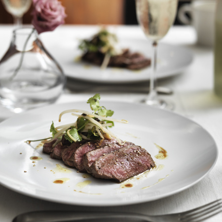 steamed fillet of beef