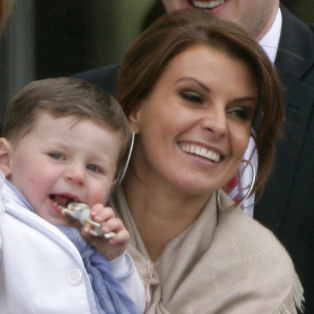 Coleen Rooney and son Kai