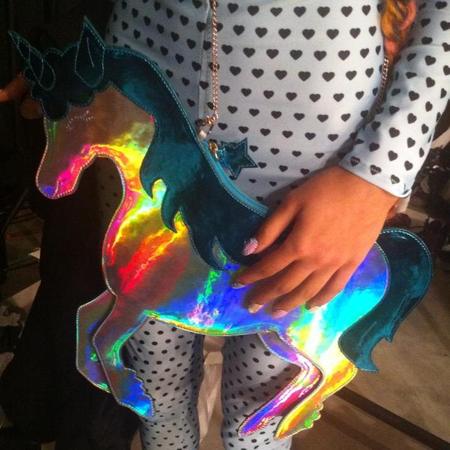 Unicorn handbags at Sophia Webster aw13