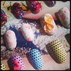 Backstage with Nail Rock at Sophia Webster AW13