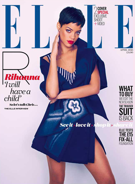 Rihanna for Elle UK April 2013