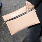 SPOTTED! Victoria Beckham's nude VVB clutch