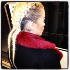 HAIR ENVY: Rita Ora's double braid at Paris Fashion Week