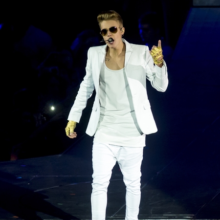 Justin Bieber at the London 02 arena for believe tour
