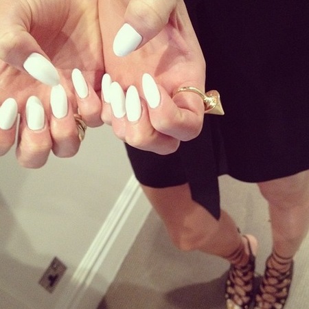 Jessie J white nails for The Voice UK by Jenny Longworth