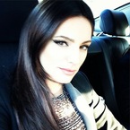 Kelly Brook does dark brown hair at Celebrity Juice