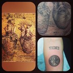 Miley Cyrus has a new da Vinci tattoo