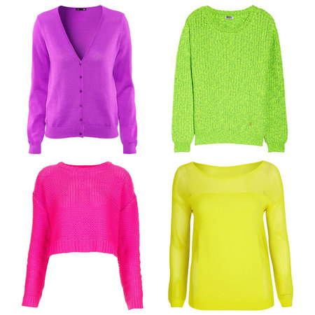 Neon knitwear trend