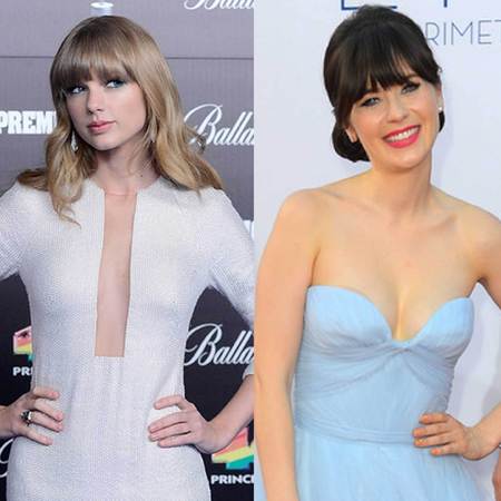 Taylor Swift and Zooey Deschanel