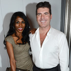 Sinitta and Simon Cowell attend the Health Lottery champagne tea at Claridges
