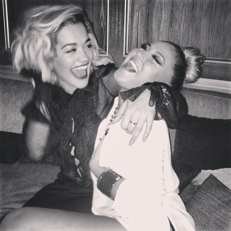 Rita  on Rita Ora Parties With Rob Kardashian S Ex Girlfriend Adrienne Bailon
