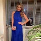 Lydia Bright wows in blue Bella Sorella ball gown