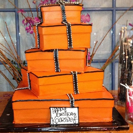 Kardashian Hermes birthday cake