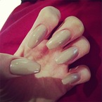 NAIL TREND: Jessie J's nude nails for spring 