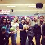 Kardashians go bowling for Kourtney's 34th birthday