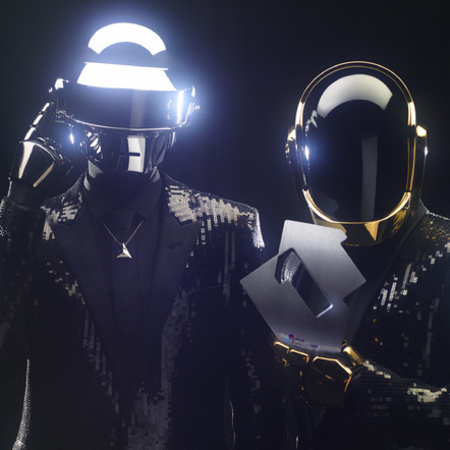 Daft Punk celebrate number one single