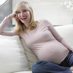 Pregnant woman relaxing 21 weeks